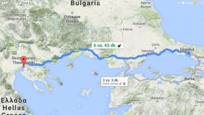 Sia bakmayın Google amcanı 6 saat demesine, gümrüğüydü, trafiği, molasıydı, en az 10 saat sürüyor bu yol