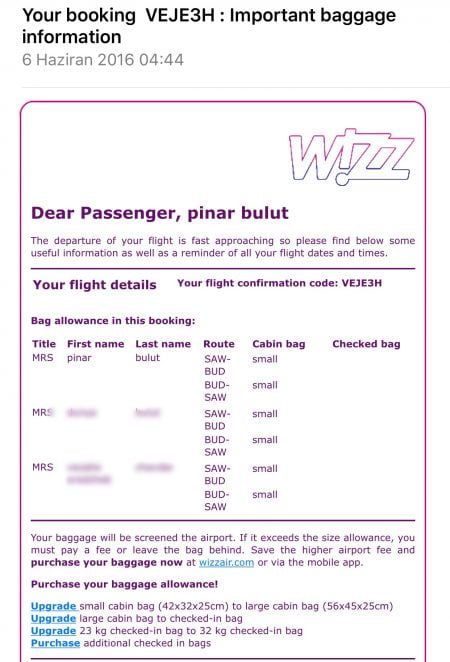 budapeste-wizz-air-bagaj-fiyatlari